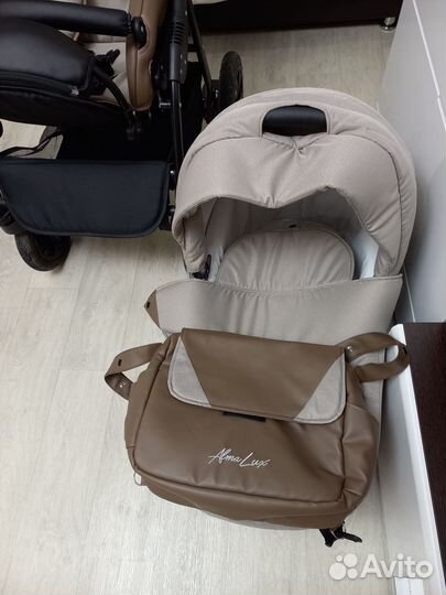 Коляска 2 в 1 indigo эко кожа