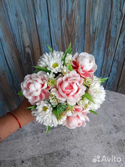 Цветы из мыла. Подарок для женщин