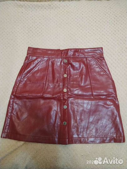 Кожаная юбка
