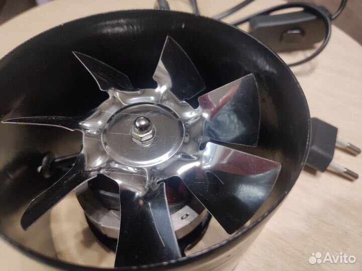 Вентилятор вытяжной канальный для труб 100 мм