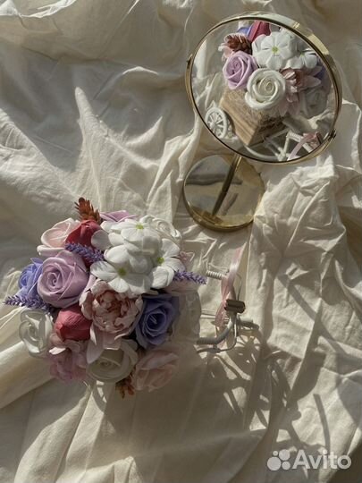 Букет цветов на мыльной основе