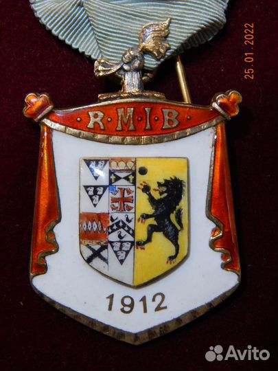Rmib, Steward, 1912 год, Англия, масонская медаль