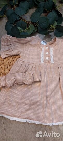 Муслиновые платья 68-74