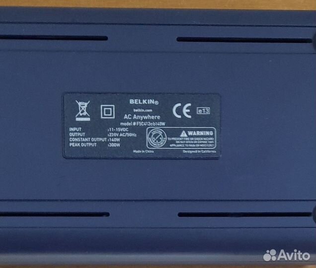 Автомобильный преобразователь belkin AC Anywhere