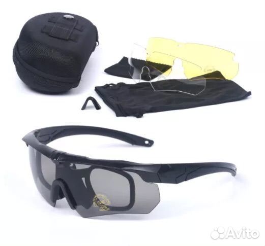 Тактические защитные очки со сменными линзами