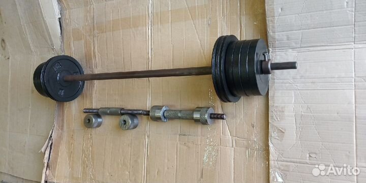 Штанга + гантели 95 кг