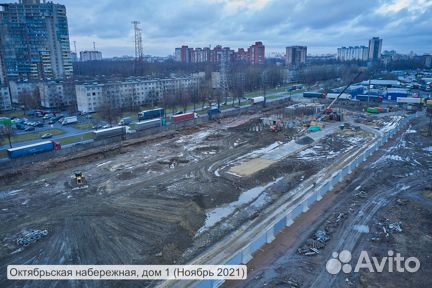 Ход строительства ЖК «Октябрьская набережная» 4 квартал 2021