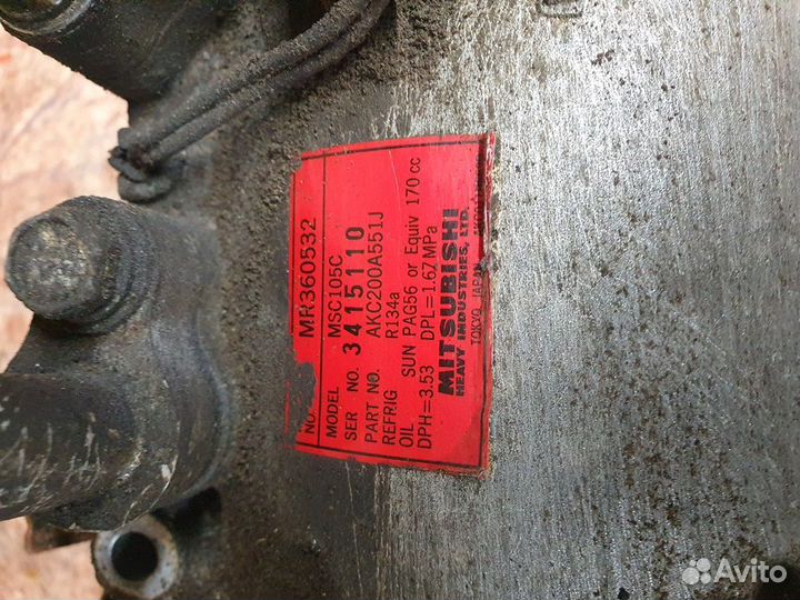 Компрессор кондиционера Mitsubishi Pajero Sport (K