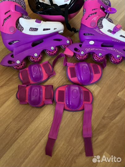 Роликовые коньки детские раздвижные
