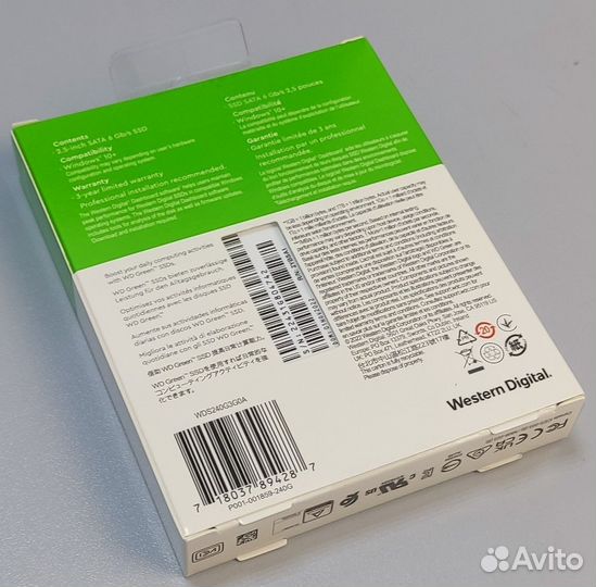 SSD WD Green 240Gb WDS240G3G0A