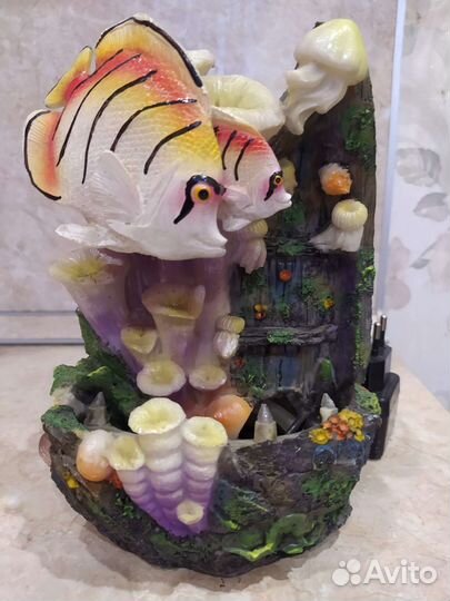 Фонтан новый декоративный с подсветкой в коробке