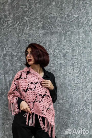 Платок шаль ручная работа