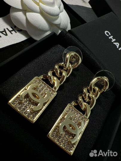 Серьги chanel