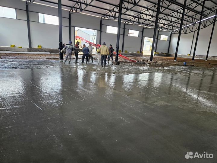 Бетонные полы с топпингом