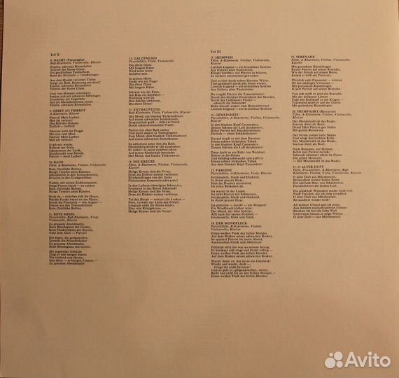 Schoenberg. Pierrot Lunaire. LP