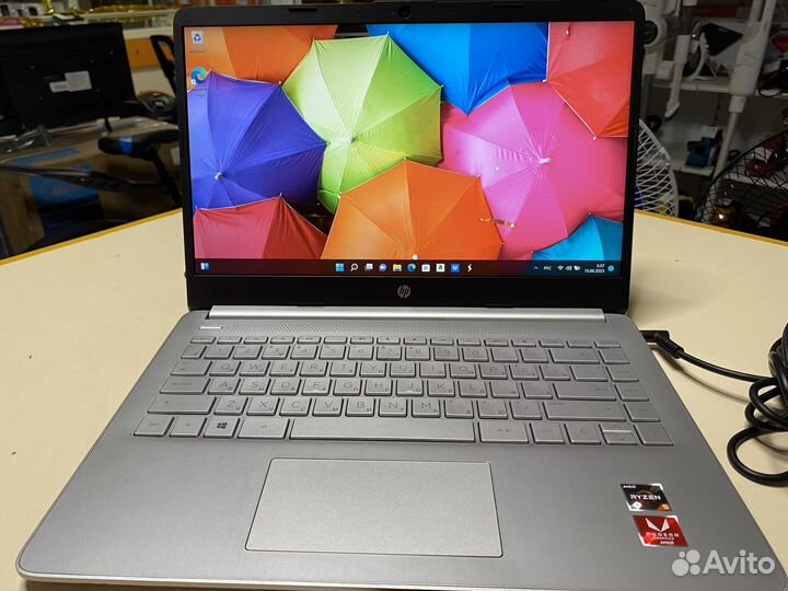 Ноутбук HP 14S-FQ0006UR Ryzen 5 3500U (шур)