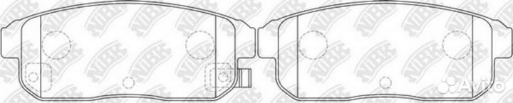 Колодки NiBK PN2467 nibk PN2467