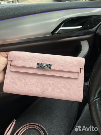 Сумка клатч Hermes Kelly to go Sakura