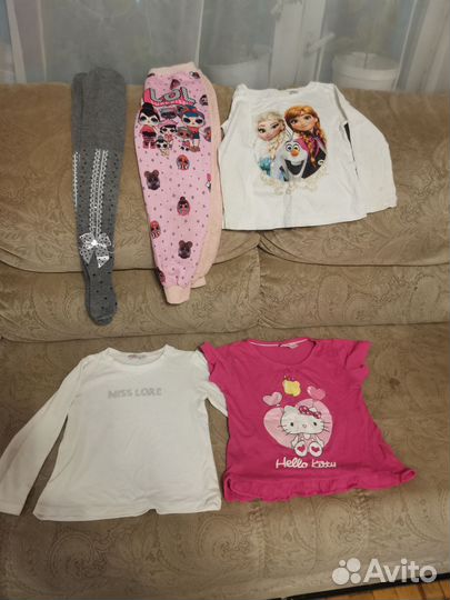 Детские вещи пакетом для девочек, 110 - 140