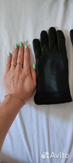 Перчатки кожаные