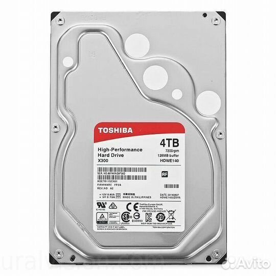 Жесткий диск toshiba 4тb X300