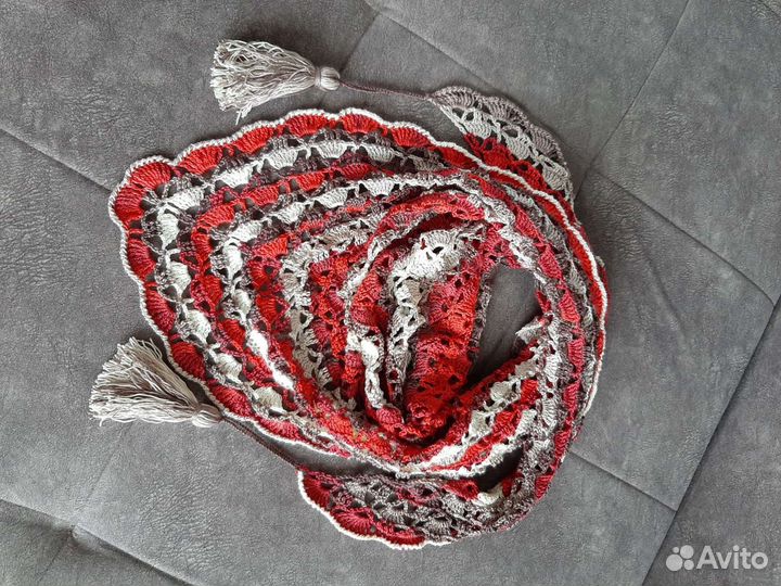 Шаль, бактус, платок (вяжу крючком)