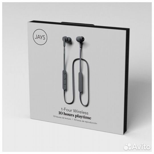 Беспроводные наушники Jays t-Four Wireless gray