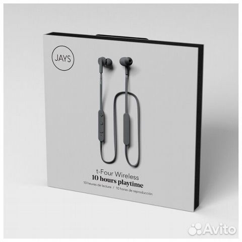 Беспроводные наушники Jays t-Four Wireless gray