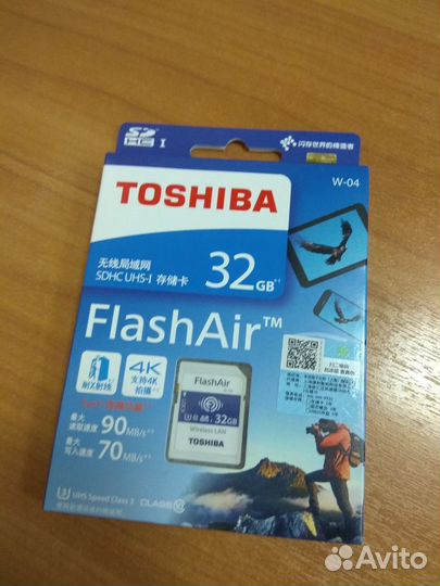 SD-карта wifi 32гб Toshiba Flashair w-04 eyefi купить в Москве