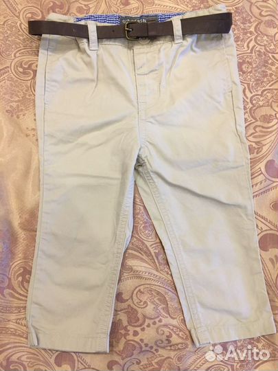 Летние рубашки и брюки на мальчика Gingersnap 12м