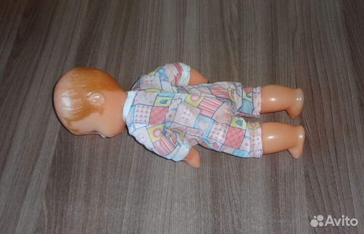 Кукла игрушка СССР. пупс. рельефные волосы. 29 см