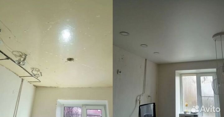 Натяжные потолки установка