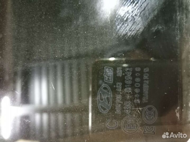 Заднее левое стекло hyundai solaris 2