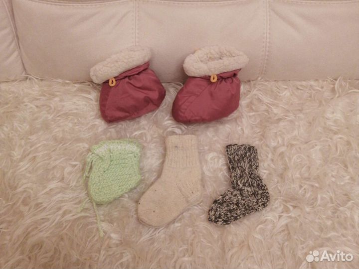 Носки (новые) пуховые и шерстяные
