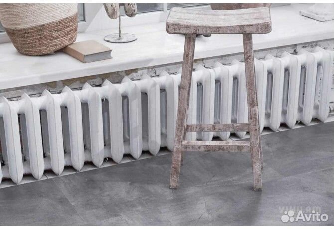 Виниловый ламинат ceramo vinilam stone Серый Бетон