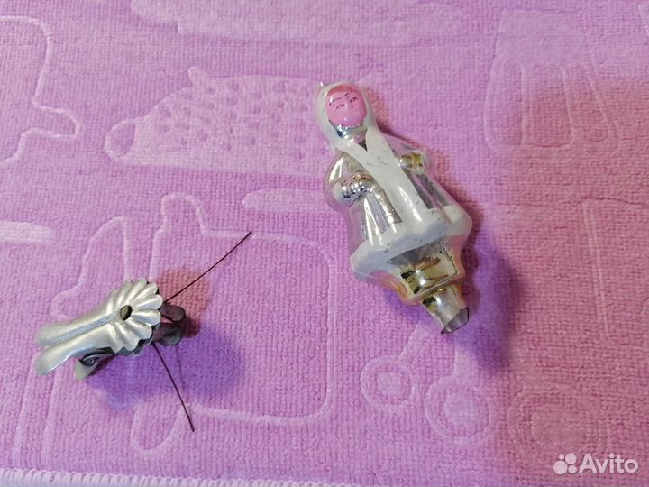 Девочка ёлочная игрушка СССР на прищепке