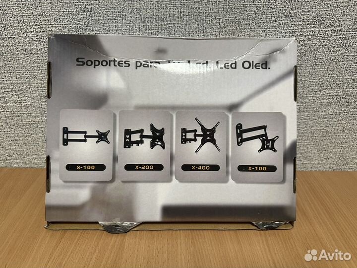 Кронштейн для телевизора наклонно-поворотный новый