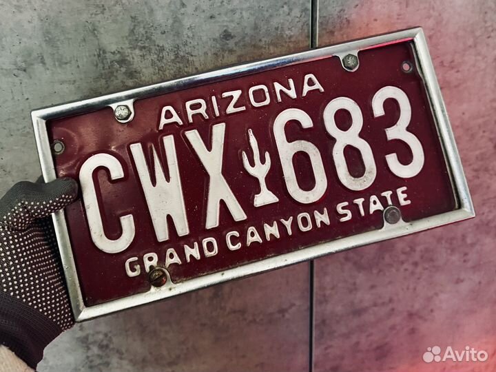 Американские автомобильные номера оригинальные