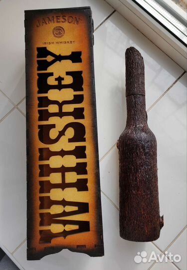 Бутылка для хранения, ручная работа из дерева