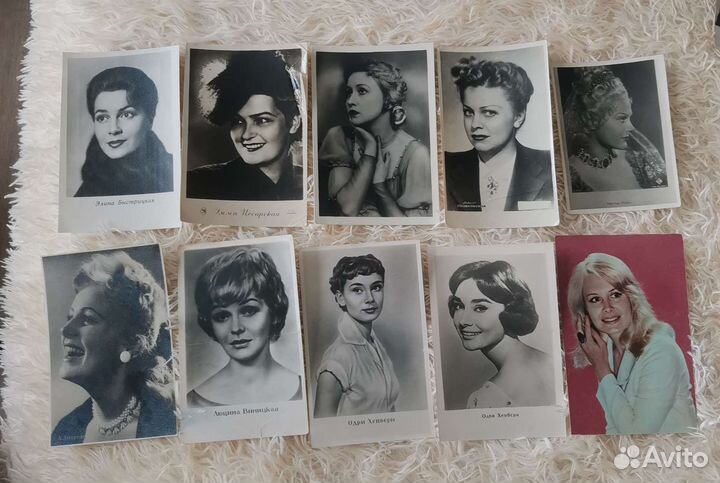 Открытки Актёры советского и зарубежного кино
