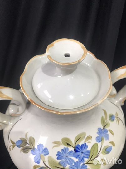 Фарфоровый электрический самовар СССР