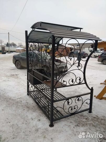 Кованые мангалы с крышей