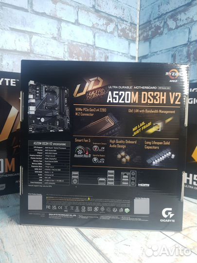 Материнская плата Gigabyte A520M DS3H V2 (V1.1) So