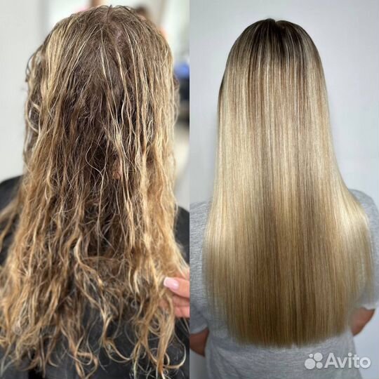 Кератининовое выпрямление/Ботокс для волос