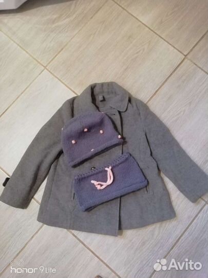 Пальто для девочки zara