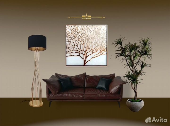 Картина интерьерная. Картина золотое дерево