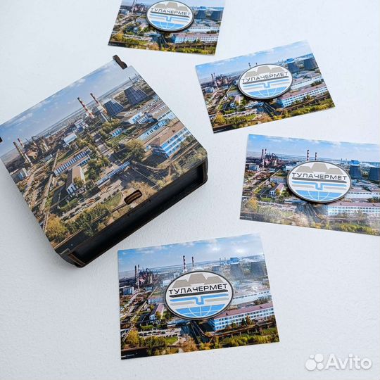 Деревянная коробка с вашим логотипом