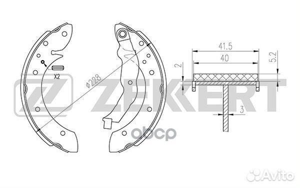 Колодки торм. бараб. задн. BMW 3 (E36) 90- bk-4