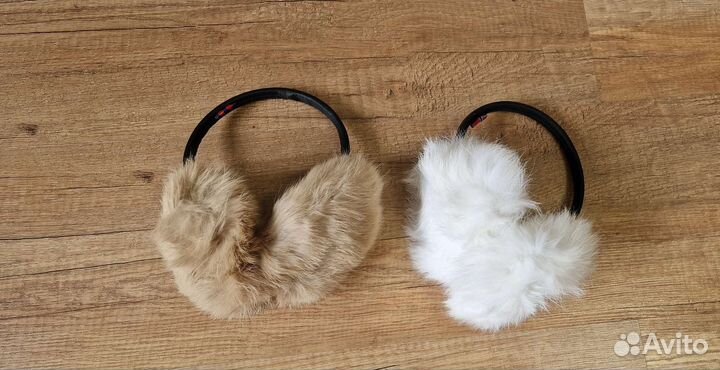 Меховые наушники натуральный мех