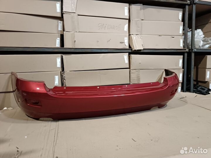 Бампер задний LADA kalina 1 универсал красный